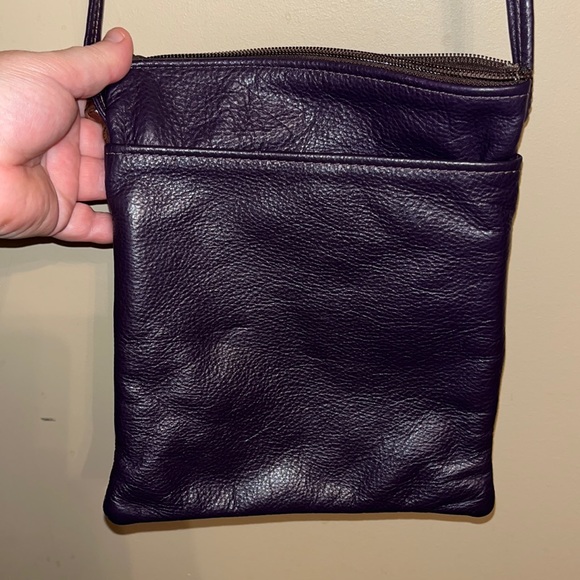 Grace Leather Y2K genuine leather/ alligator crossbody handmade in Lynn MA - Picture 6 of 9